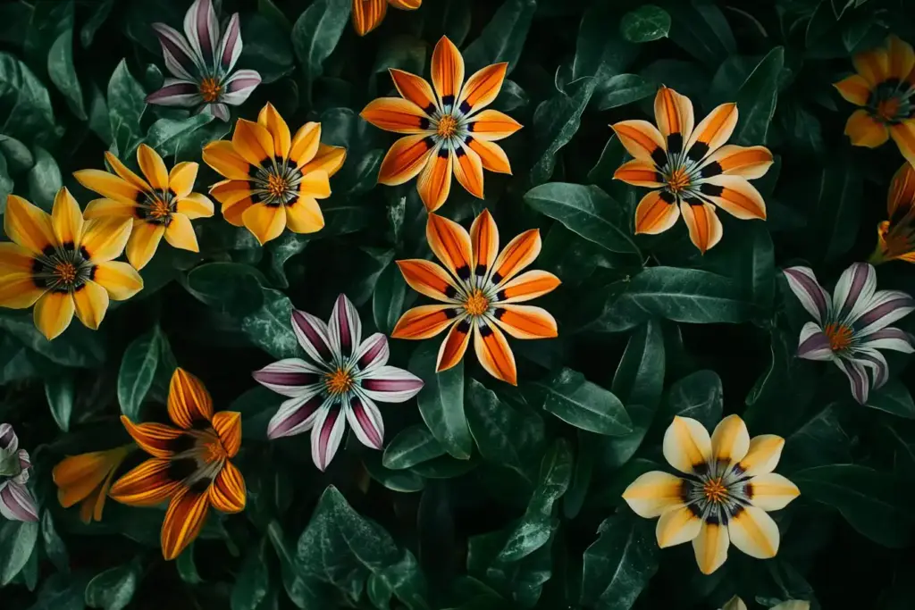 10 Best Ground Cover Plants for Full Sun and Heat 🌞 10. Gazania (Gazania rigens)