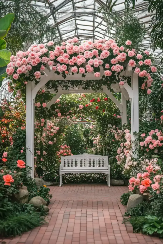 10 Garden Trellis Ideas for Vertical Gardening 🌹 6. Freestanding Trellis for Scented Climbers