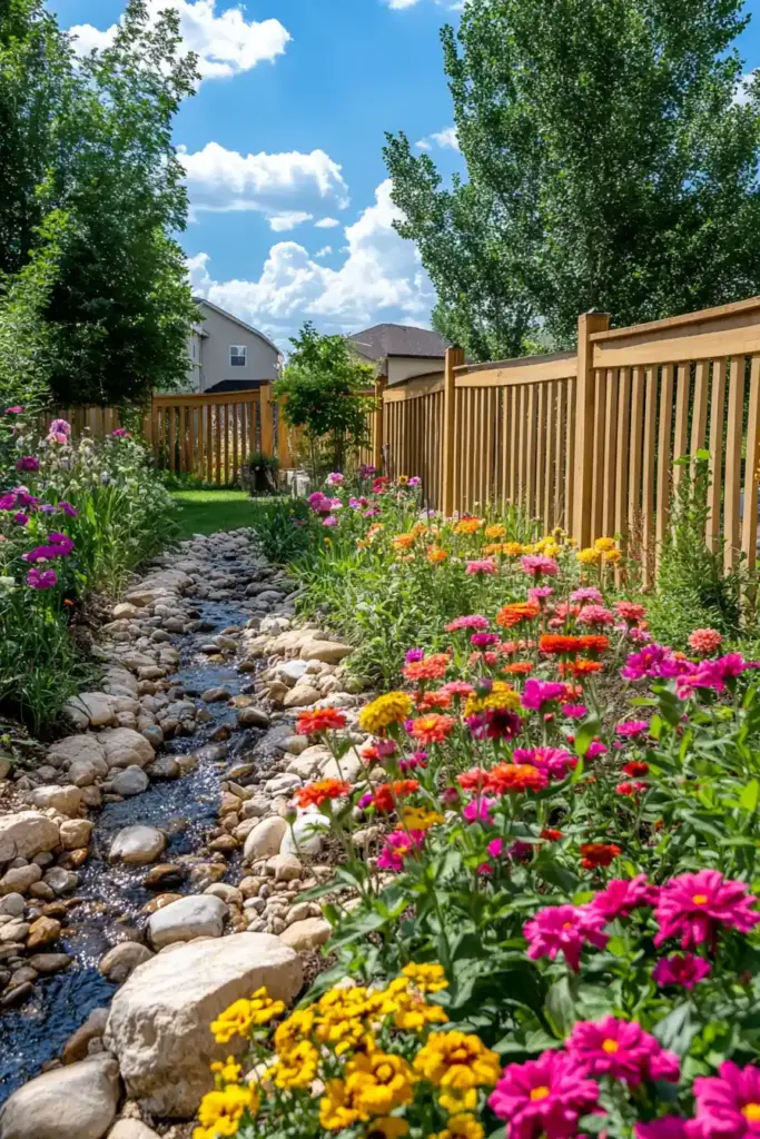 27 Stunning Rock Landscape Ideas for Your Garden 4. Dry Creek Bed for a Natural Look