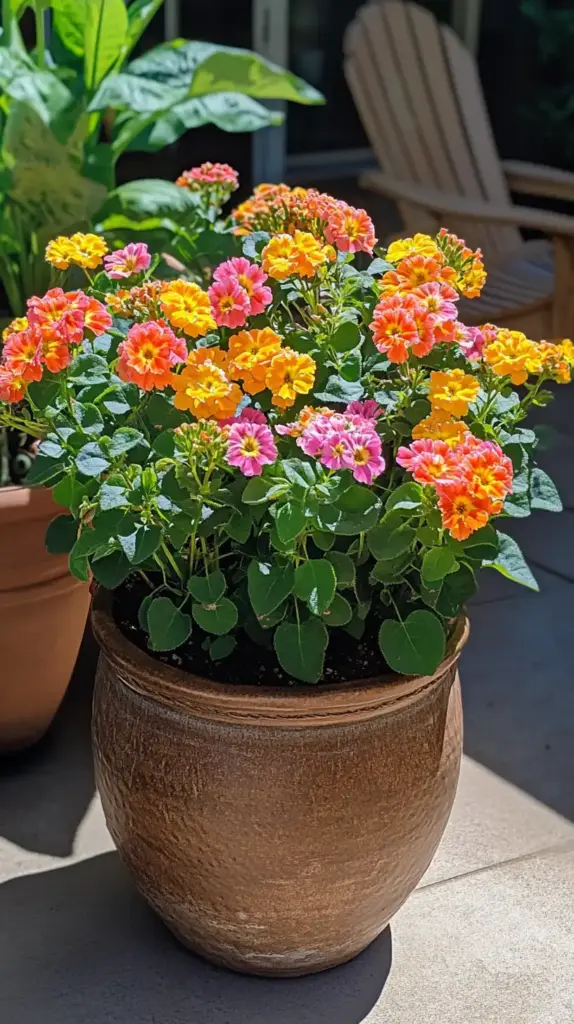 Tough Container Plants for Full Sun and Heat That’ll Brighten Your Garden All Summer 1. Lantana: The Ultimate Heat-Warrior for Your Container Garden