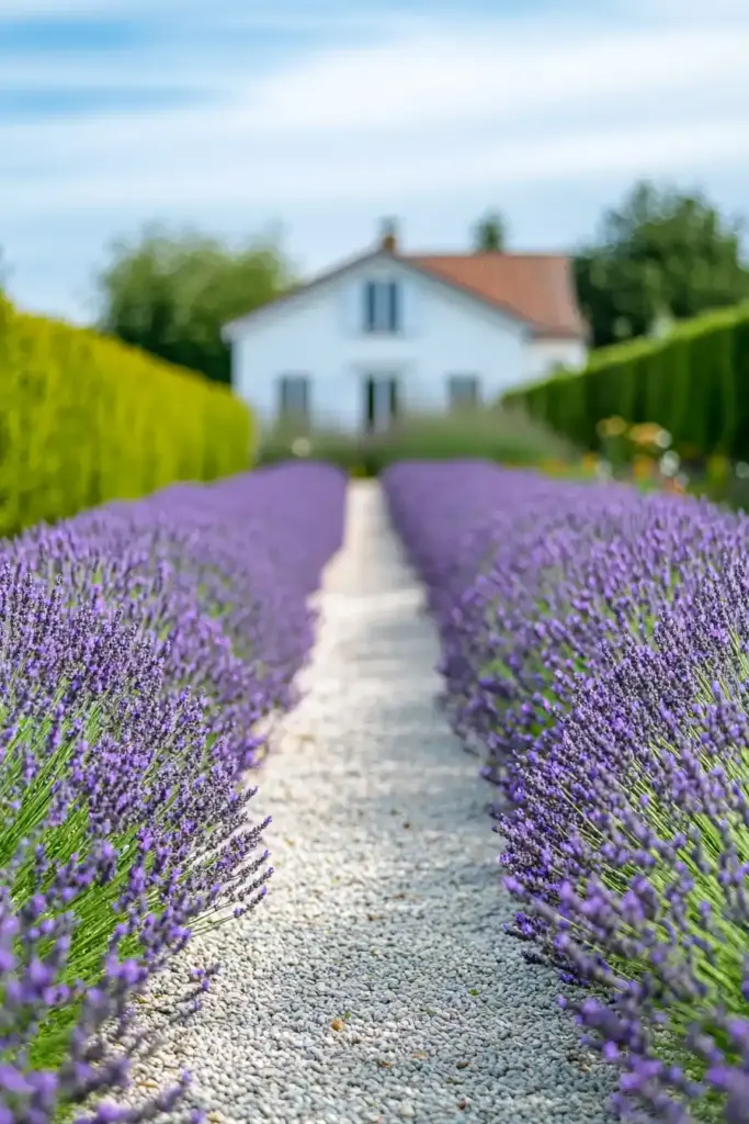 10 Lavender Flower Bed Inspiration: Gorgeous Layouts To Try Symmetrical Lavender Borders