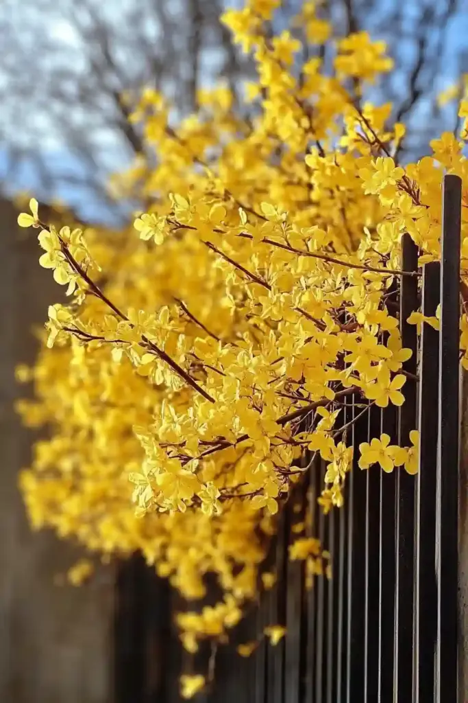 The Top 20 Most Beautiful Plants for Fence Line Privacy Forsythia