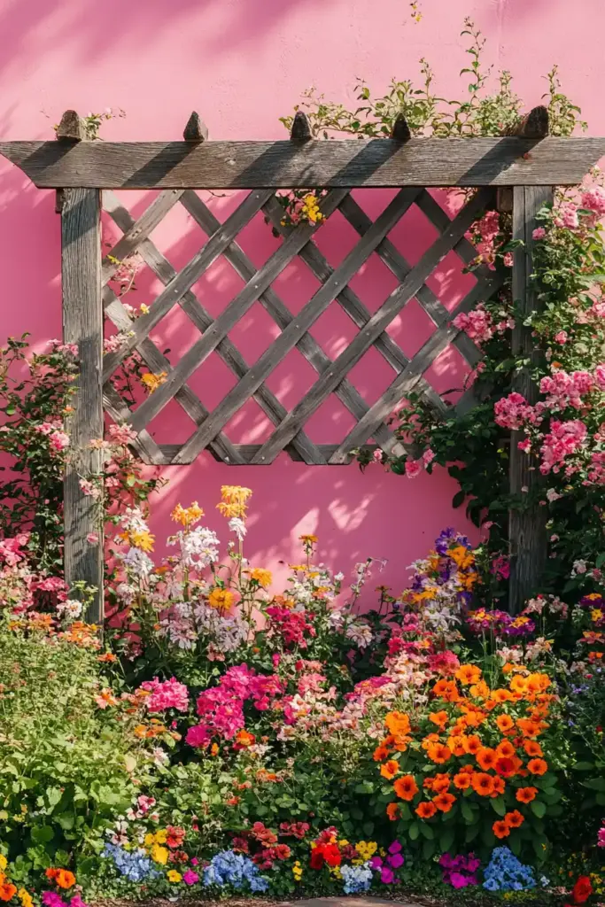 10 Garden Trellis Ideas for Vertical Gardening 🚪 4. Divide Your Garden into “Rooms” with Trellis