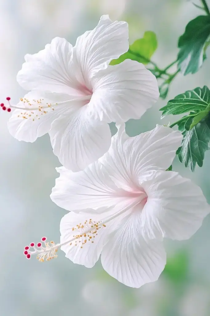 🤍 White Hibiscus
