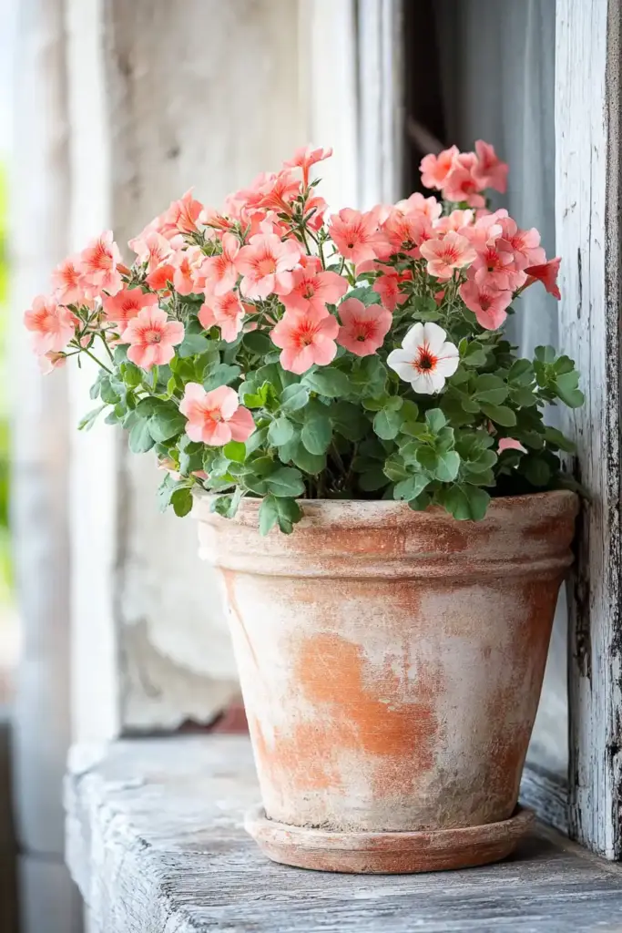 The Green Thumb Series: Front Porch Flower Pots Geraniums