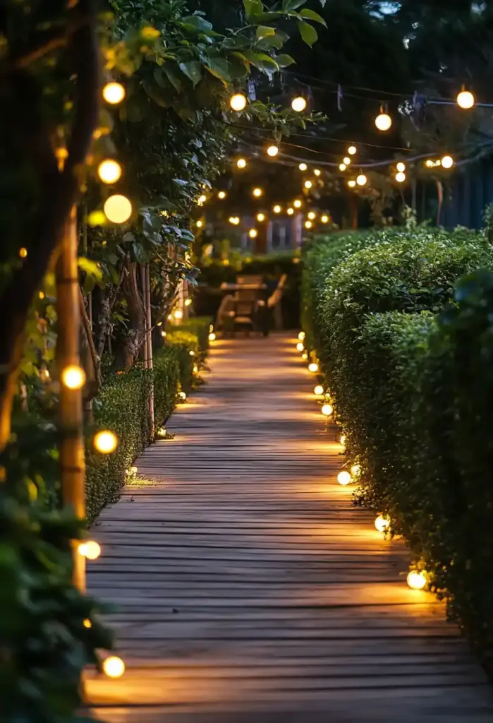 29 Whimsical Garden Ideas for a Dreamy Backyard 1. Fairy Light Garden Pathways