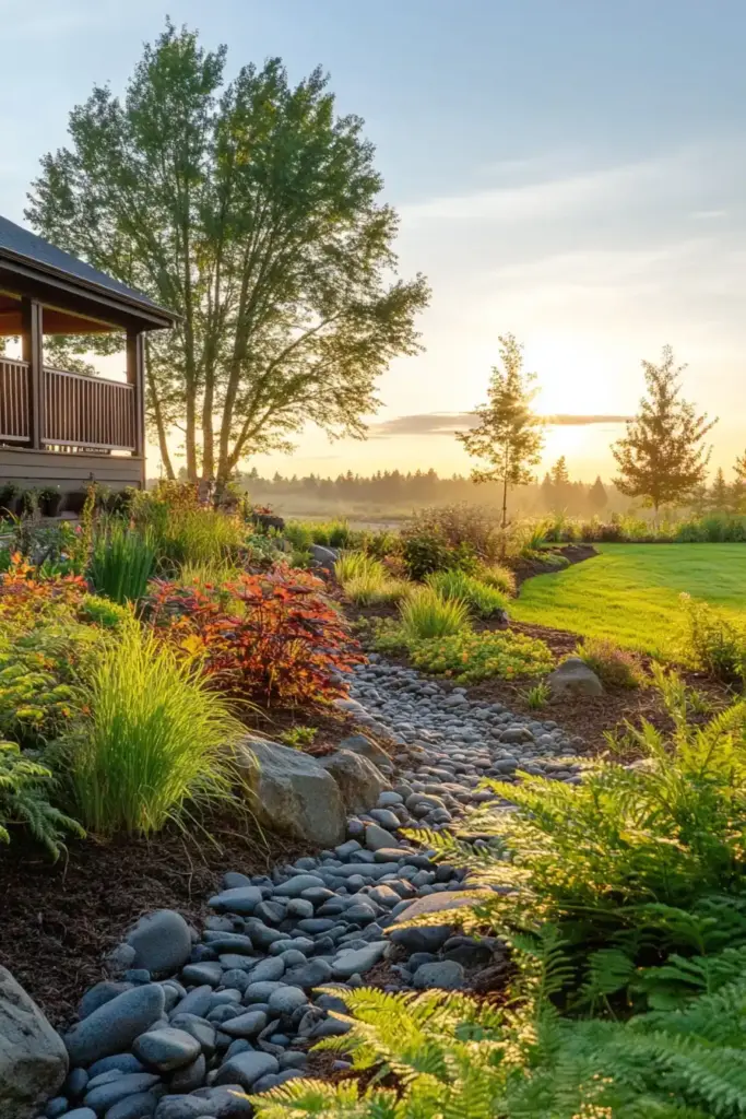 15 Beautiful Ways to Landscape Around Trees (With Rocks, Mulch & More!) 1. Rock Garden Oasis Around Trees