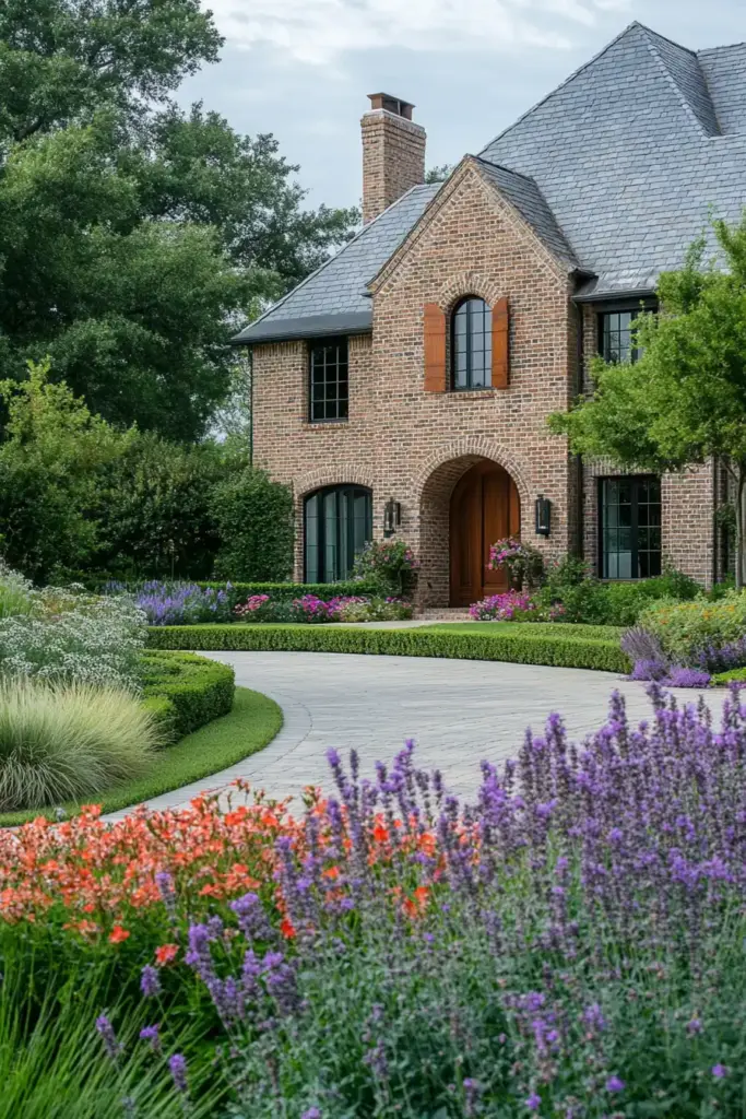 18 Gorgeous Big Flower Gardens for Eye-Catching Outdoor Displays 10. Embrace English Garden Style for Romantic Abundance
