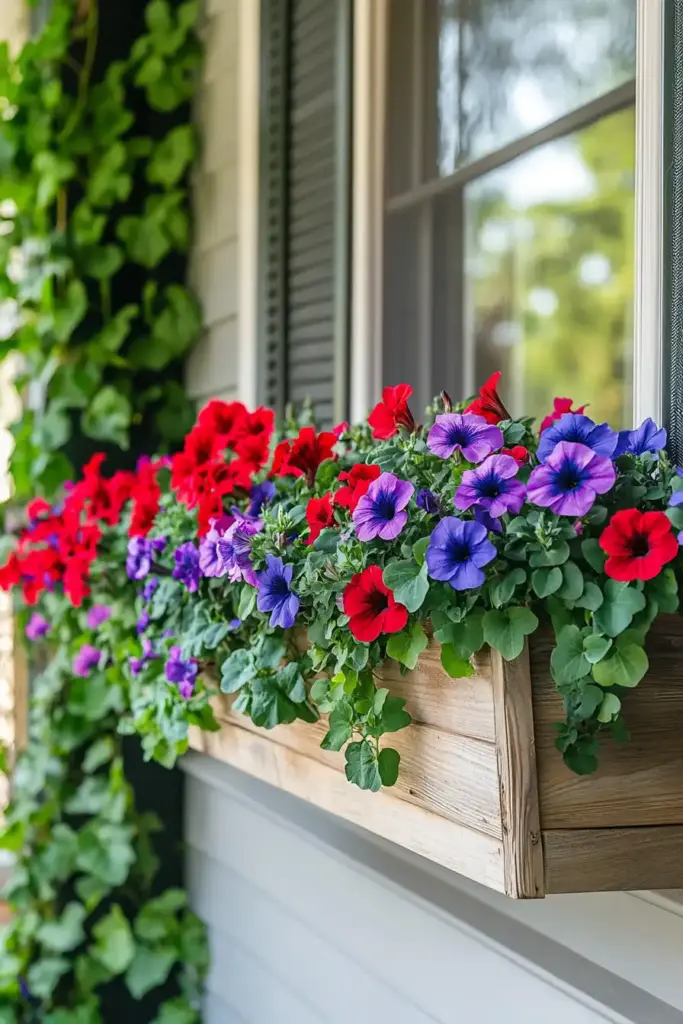 26 Front Porch Landscaping Ideas to Boost Curb Appeal 🌼 10. Overflowing Window Boxes