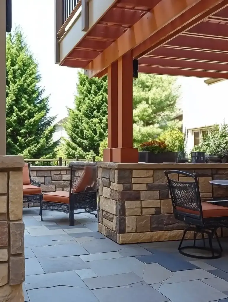 11 Lattice Alternatives Under Decks 11. Faux Stone Panels