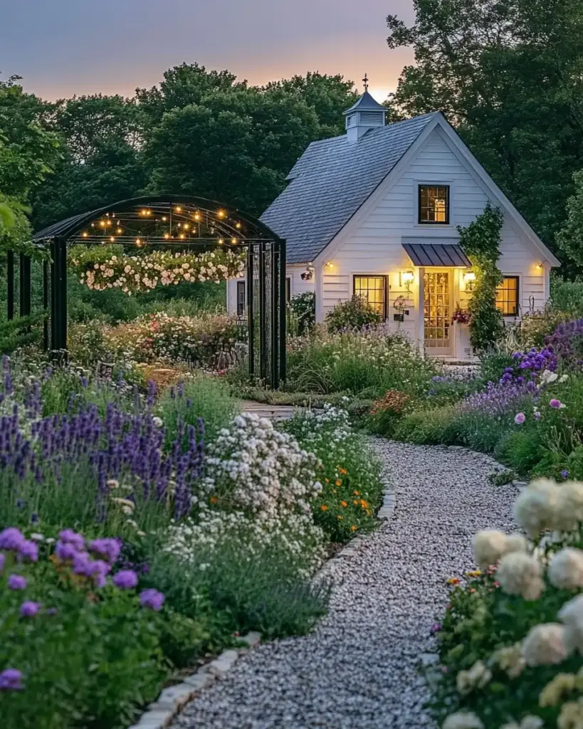 18 Gorgeous Big Flower Gardens for Eye-Catching Outdoor Displays 11. Inspire with a Cottage Garden Full of Heirloom Charm