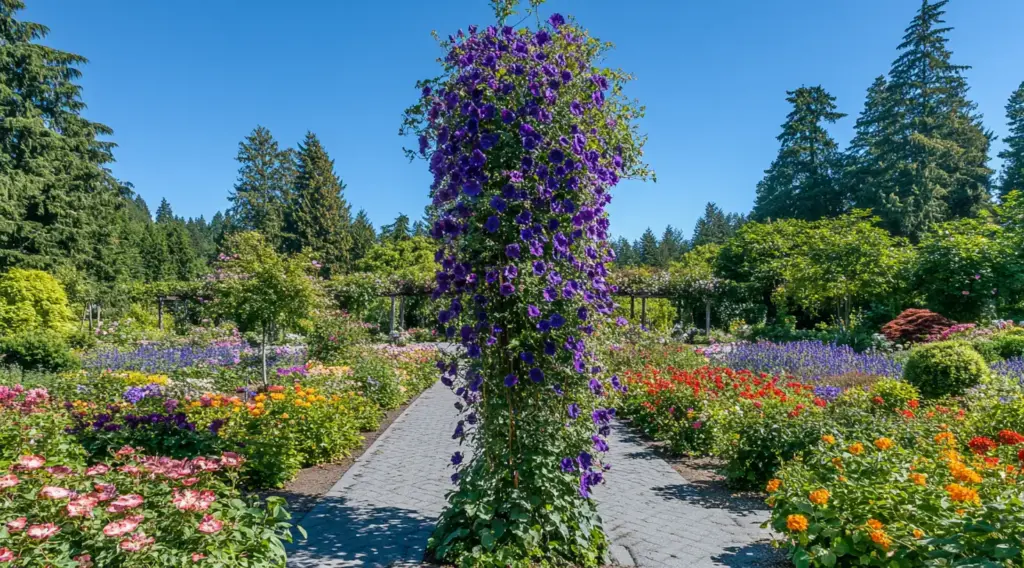 Growing clematis vines