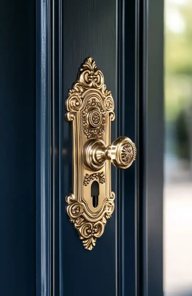 decorative planters for front porch 🚪 12. Statement Door Hardware