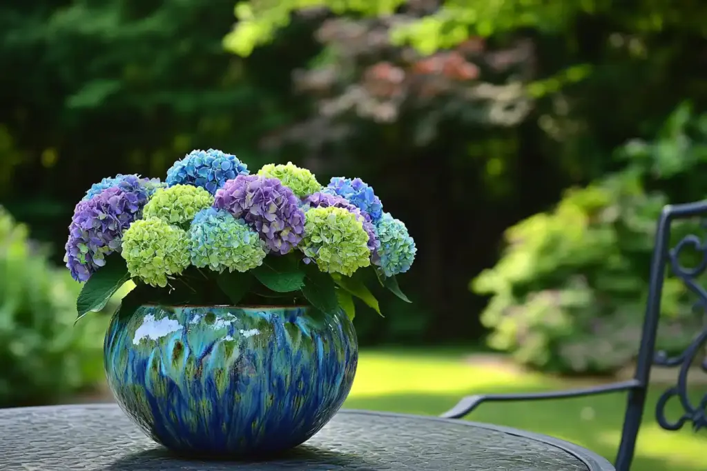 16 Great Low-Maintenance Outdoor Potted Plants Hydrangea
