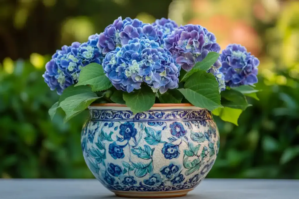 16 Great Low-Maintenance Outdoor Potted Plants Hydrangea