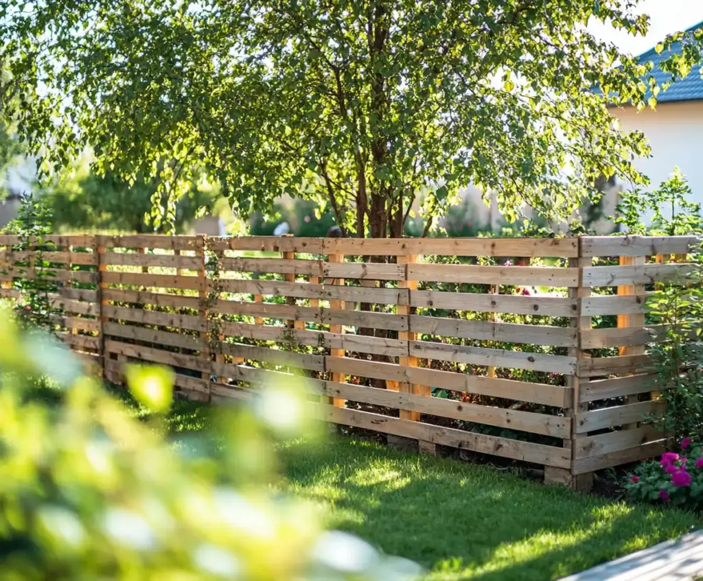 12. Horizontal Slat Fence