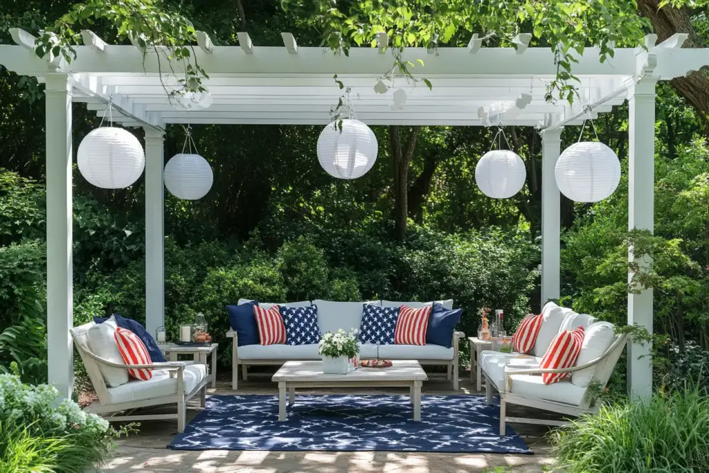 5 Memorial Day Party Decor Ideas for a Patriotic Summer Vibe 13. Swap Out Throw Pillows for a Festive Touch