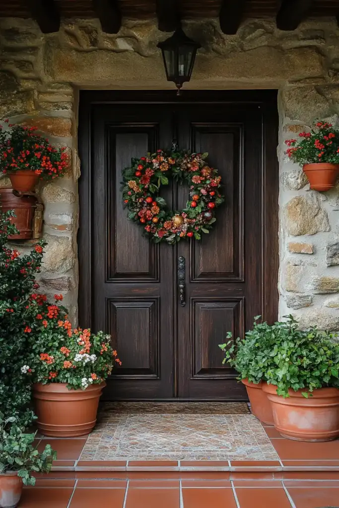 15 Summer Front Porch Decor Ideas To Refresh Your Home's Entrance Rustic Italian