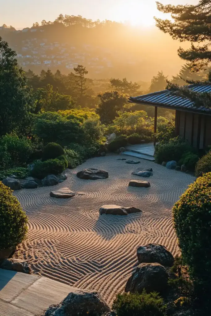 17+ Steep Hill Landscaping Ideas on a Budget 15. Create a Zen Garden Space