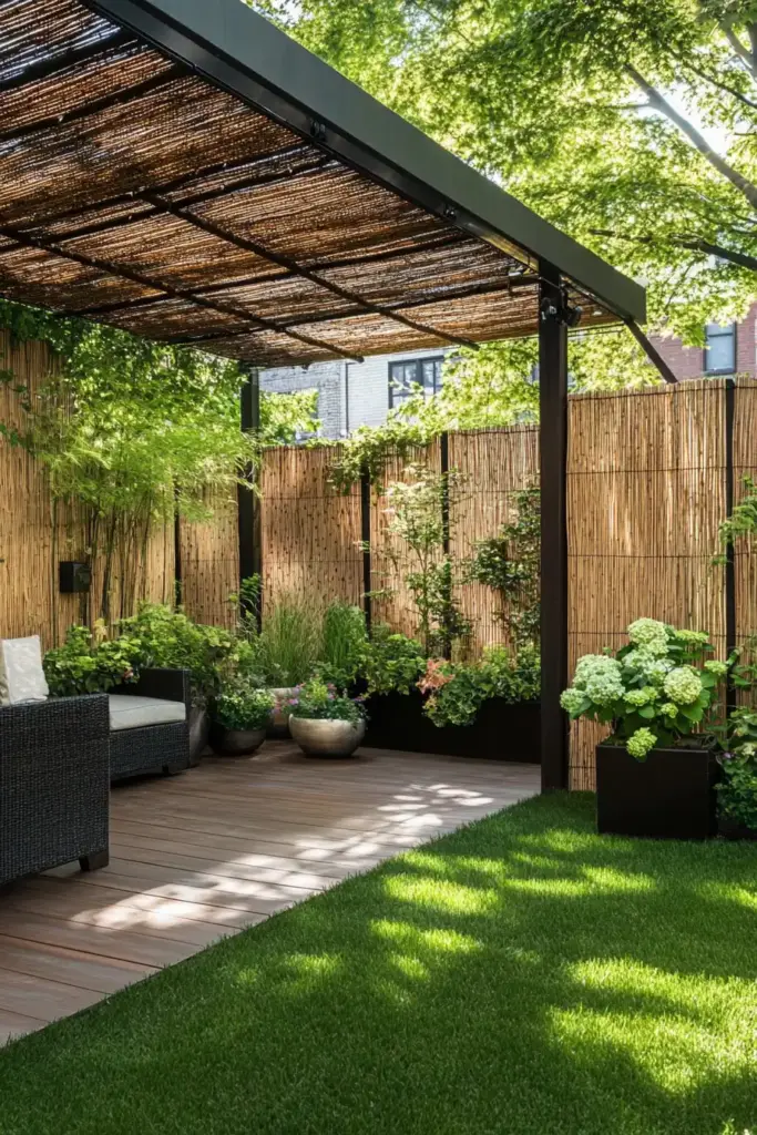 20 Chain Link Fence Privacy Ideas To Cover Them Up! 15. Weave in Privacy Slats for Full Coverage