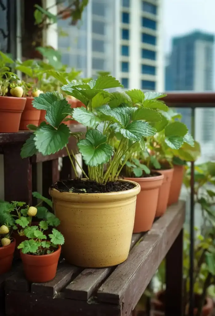 26 Front Porch Landscaping Ideas to Boost Curb Appeal Edible Herb Garden in Stylish Planters