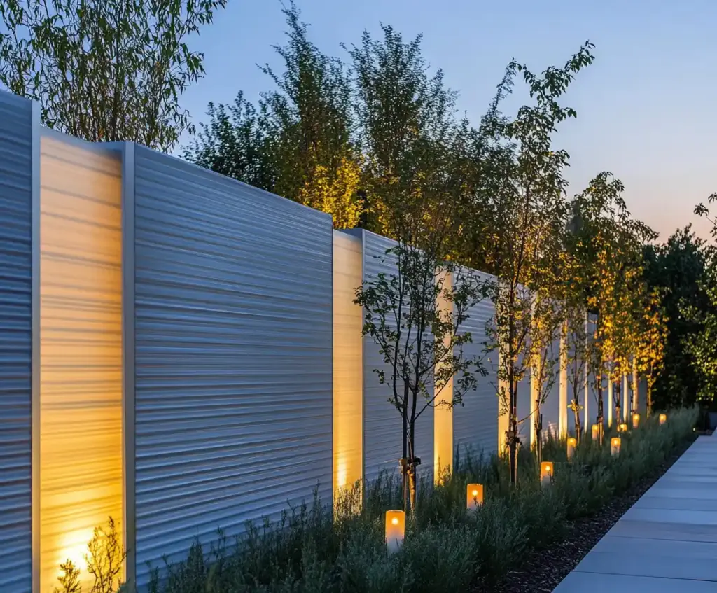 16. Modern Privacy Fence