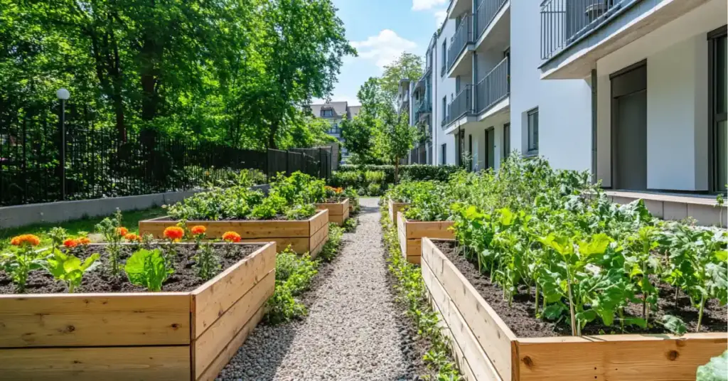 40 Backyard Vegetable Garden Ideas for Homegrown Goodness 18. Secret Garden with Gated Entry