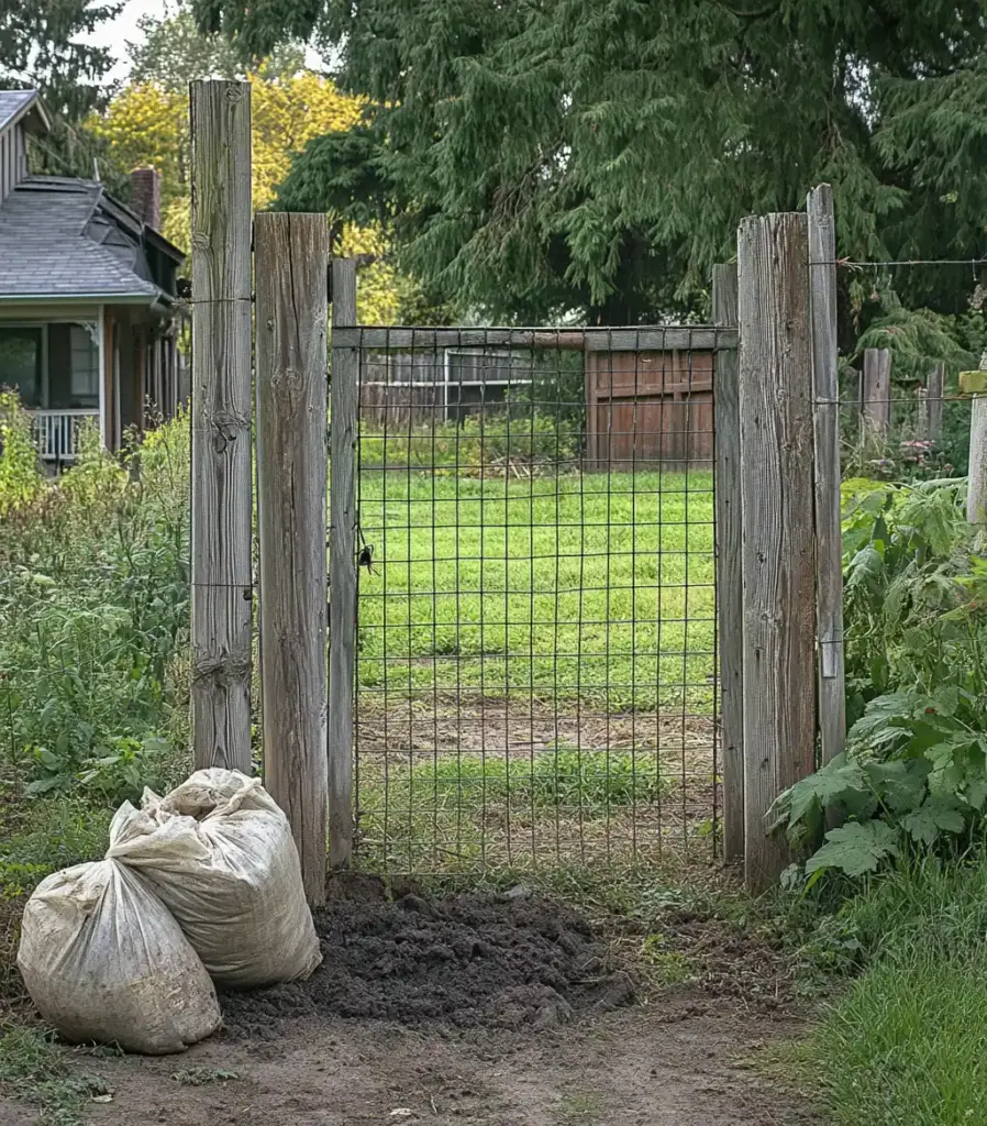 18. Chicken Wire Garden Fence