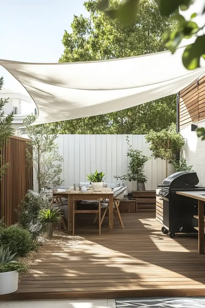 20 Chain Link Fence Privacy Ideas To Cover Them Up! 18. Secure Shade Cloth for Versatile Privacy