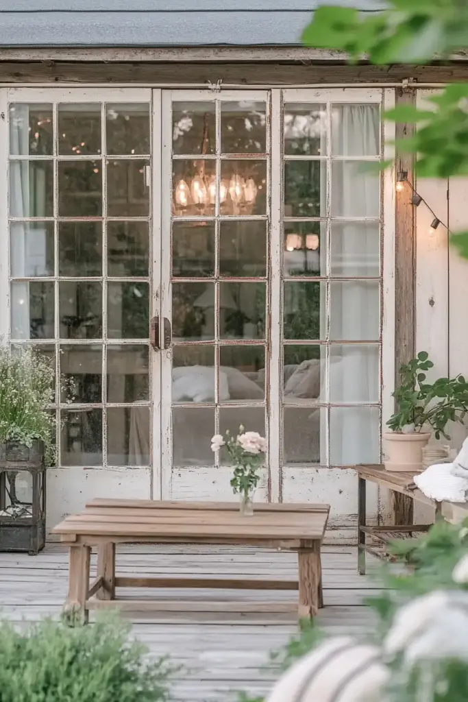 18. Upcycled Window Frames with Glass
