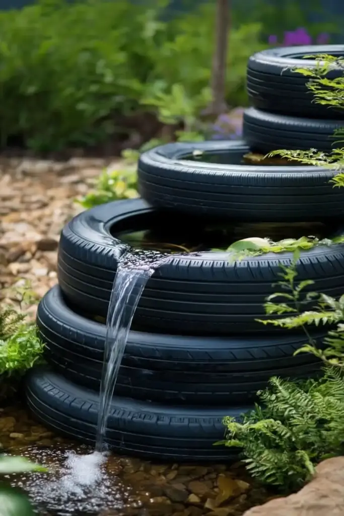 Tire Water Feature