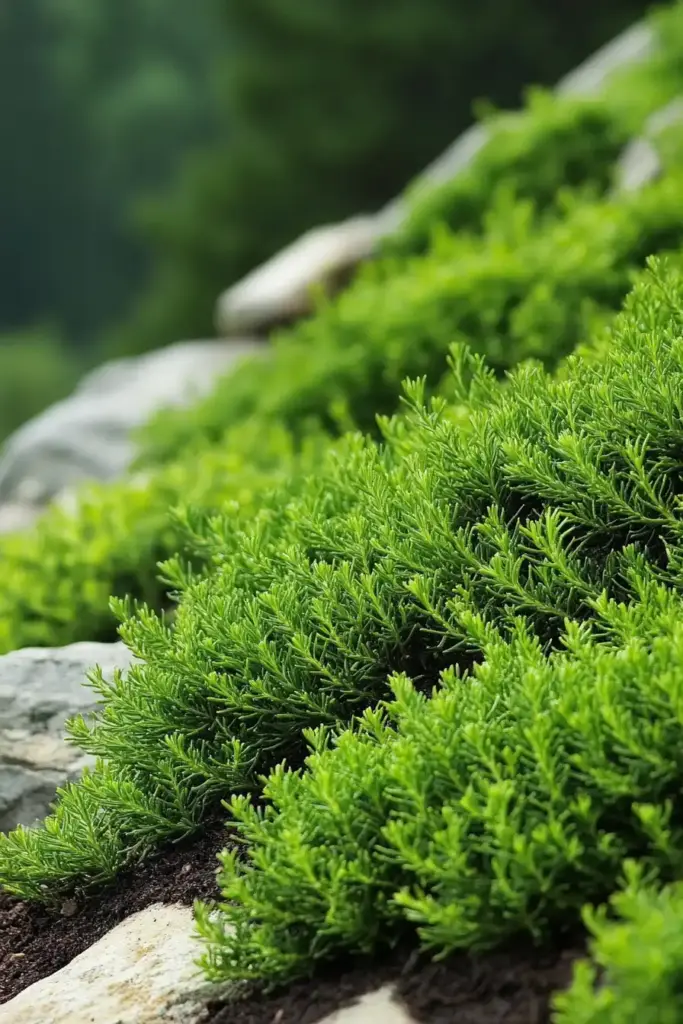2. Creeping Juniper (Juniperus horizontalis)