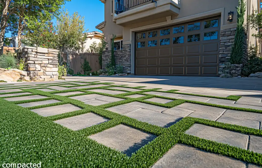 Modern Front Yard Landscaping Ideas for Max Curb Appeal 🔲 2. Use Geometric Patterns
