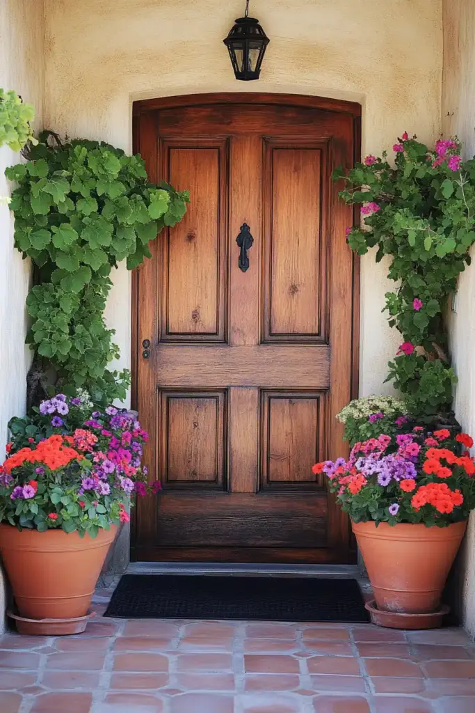 15 Summer Front Porch Decor Ideas To Refresh Your Home's Entrance 2. Garden Party