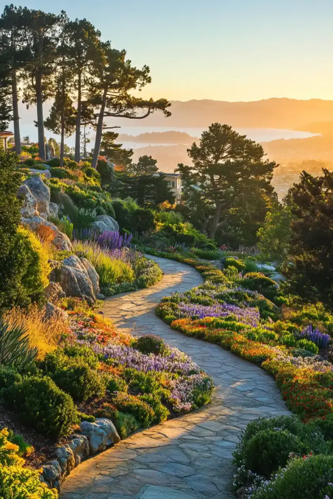 17+ Steep Hill Landscaping Ideas on a Budget 2. Opt for Layered Planting