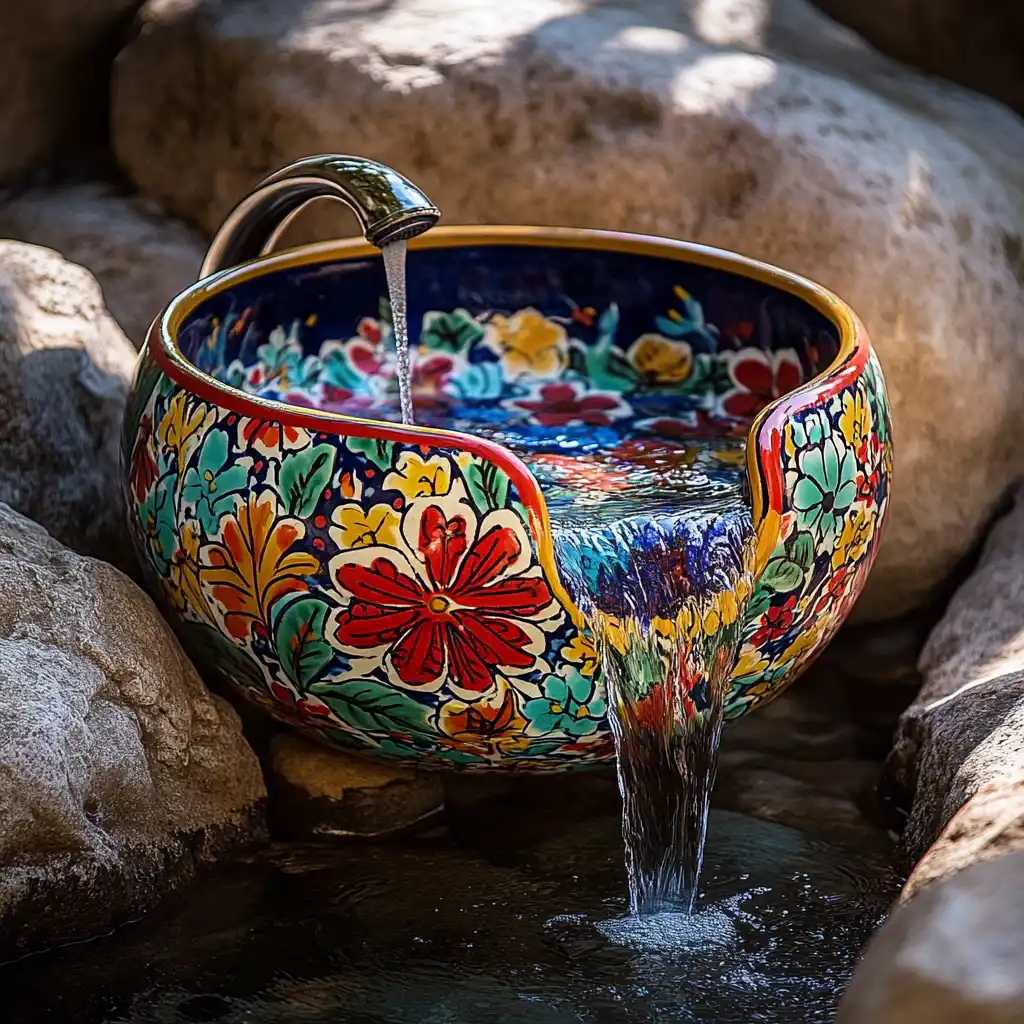 2. Sink Turned Garden Fountain