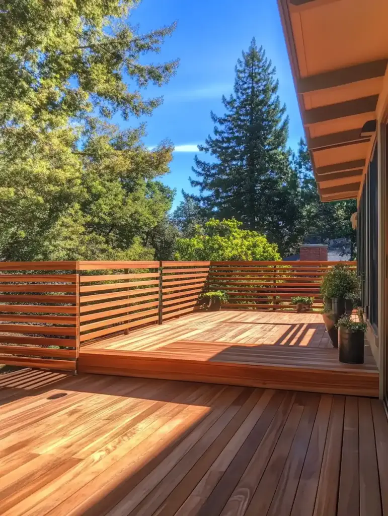 2. Stunning Horizontal Wooden Planks