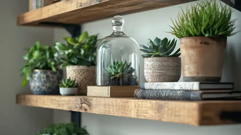 Utilize Shelving for Elevated Indoor Plant Styling