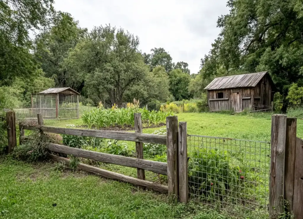 20. Rustic Garden Fence