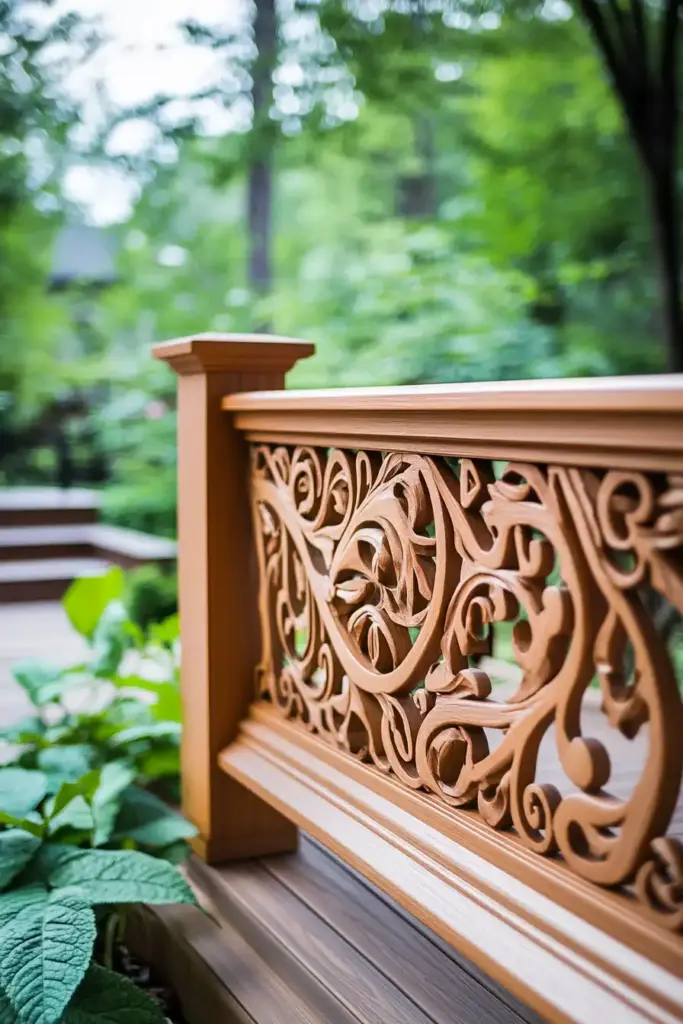 26 Front Porch Landscaping Ideas to Boost Curb Appeal Add Unique Porch Railings as a Design Feature