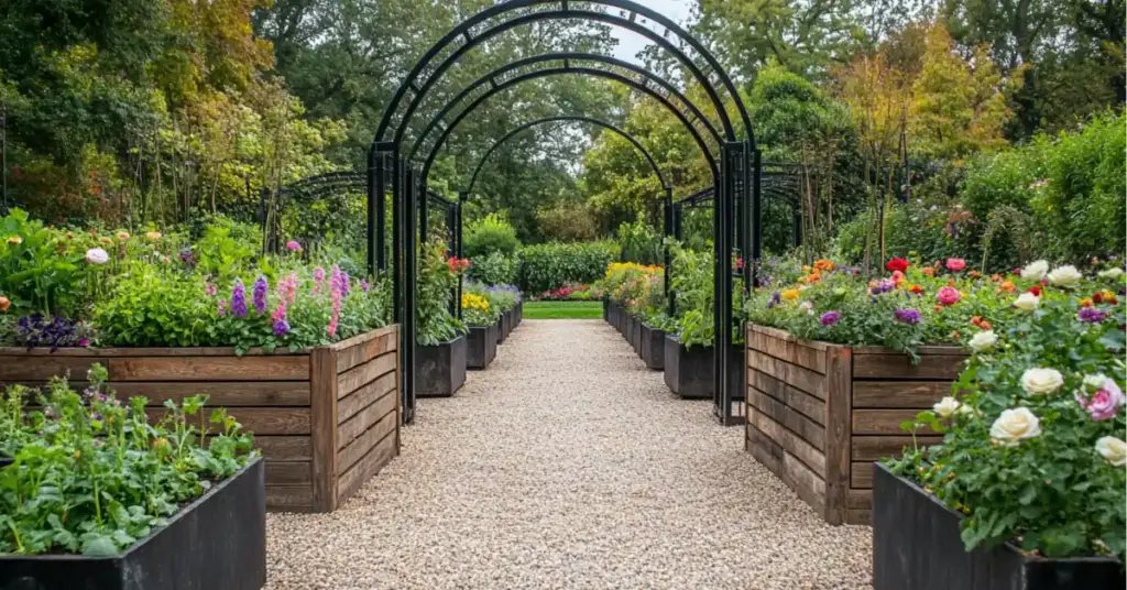 40 Backyard Vegetable Garden Ideas for Homegrown Goodness 26. The Path of Plenty: Meandering Design