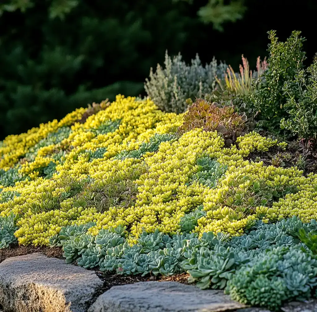 Modern Front Yard Landscaping Ideas for Max Curb Appeal 🌱 3. Install Low-Maintenance Ground Cover