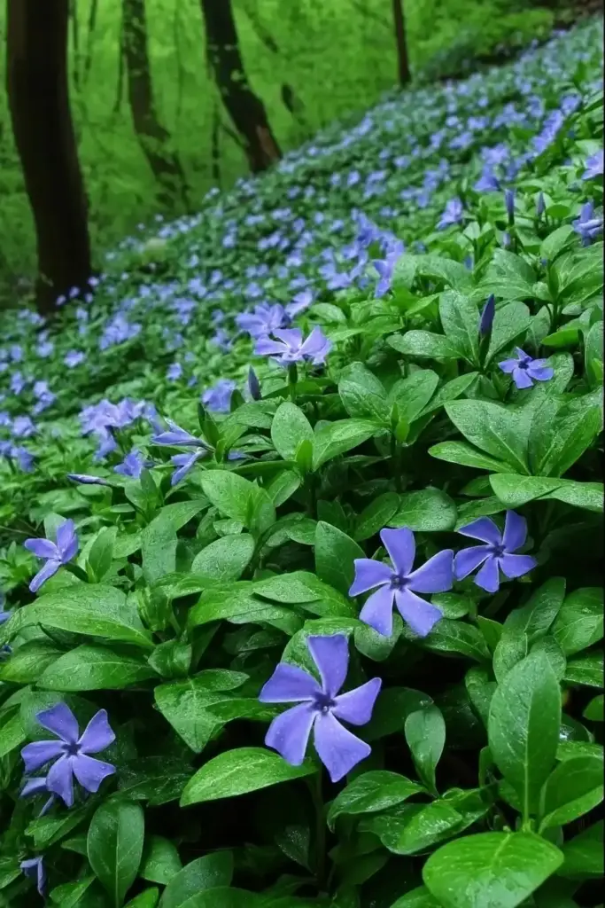 3. Vinca Minor (Periwinkle)