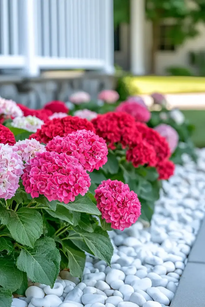 3. Use White Rocks for Crisp Contrast