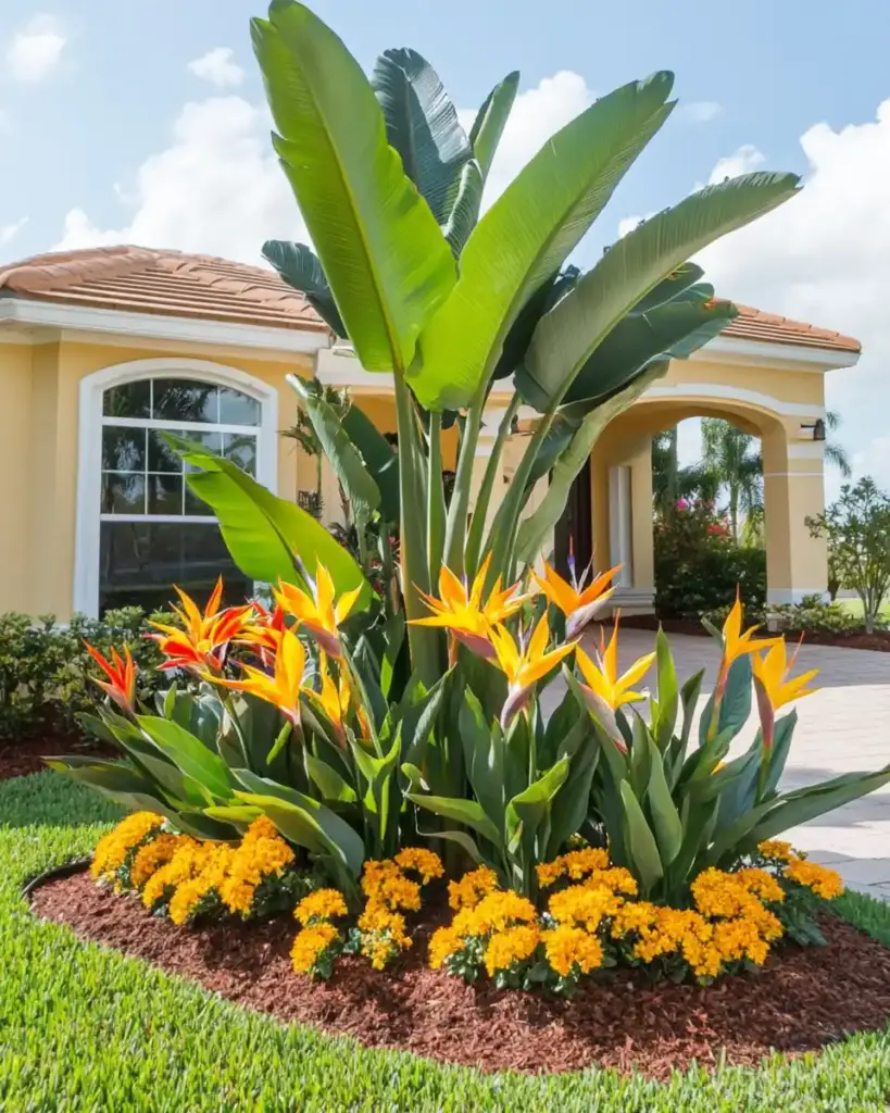 15 Simple Flower Bed Ideas to Transform Your Front Yard 3. Circular Flower Bed with Centerpiece