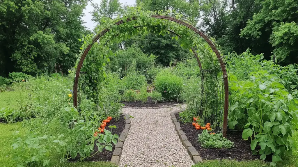 Explore 20 Cucumber Trellis Ideas for a Bountiful Harvest 3. Arched Trellis