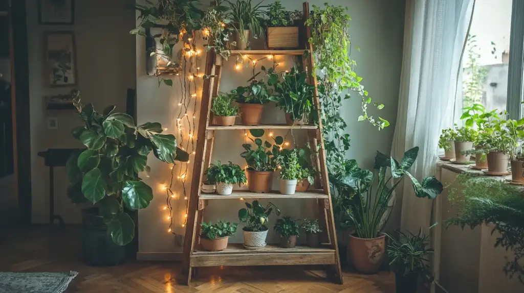 Create a Plant Ladder Display