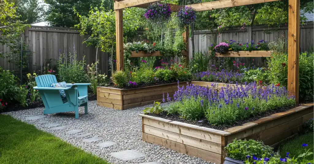 40 Backyard Vegetable Garden Ideas for Homegrown Goodness 31. Greens Under the Arbor