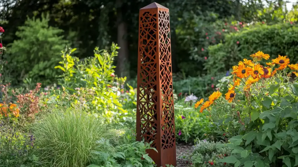 4. Corten Steel Obelisk