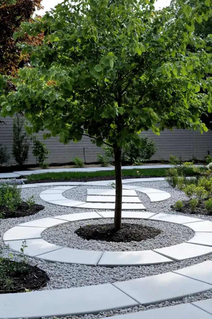 15 Beautiful Ways to Landscape Around Trees (With Rocks, Mulch & More!) 4. Gravel Landscaping